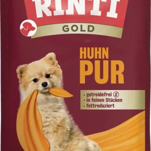 Sparpaket 10 x 100 g Rinti Gold Huhn Pur Hunde Nassfutter Versand Am Gleichen Tag